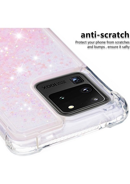 Samsung Galaxy S20 Ultra Için Quicksand Akan Akışlı Parıltılı Düşüş Yumuşak Tpu Telefon Kılıfı Koruyucu (Yurt Dışından) modelleri