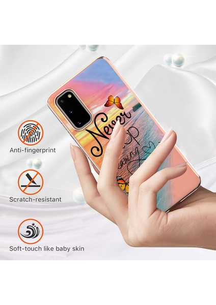 Anti-Cratch Şık Mermer Tasarım Imd Iml Elektrokaplatma Samsung Galaxy S20 4G/S20 5g Için Yumuşak Tpu Telefon Kasası Kapağı (Yurt Dışından) modelleri