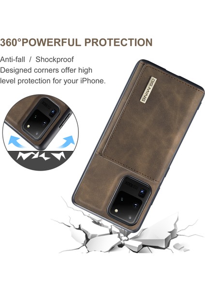 Dg.ming M1 Serisi Manyetik Çıkarılabilir 2'si Deri Kaplamalı Tpu + Pc Hibrit Kapak Kabuğu Samsung Galaxy S20 Ultra Için Cüzdan Kickstand (Yurt Dışından) fırsatları