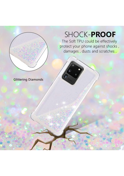 Samsung Galaxy S20 Ultra Için Quicksand Akan Akışlı Parıltılı Düşüş Yumuşak Tpu Telefon Kılıfı Koruyucu (Yurt Dışından) fiyatları