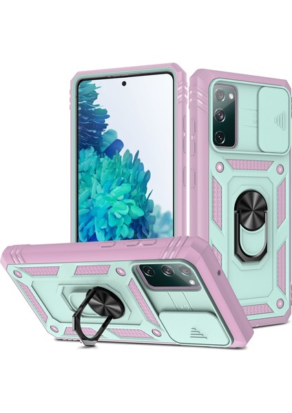 Kamera Kaydırıcı Tasarımı 3-1 Arada Tpu + Pc + Samsung Galaxy S20 Fe 2022/S20 Fe 4G/S20 Fe 5G/S20 Lite Için Metal Telefon Kapak Kılıfı (Yurt Dışından)