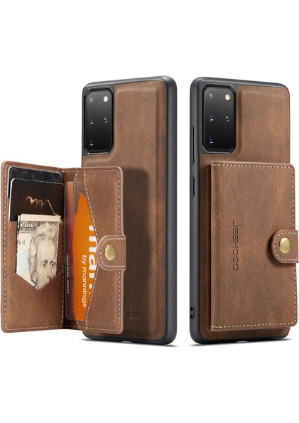 Samsung Galaxy S20 Için Jeehood Artı 4G/S20 Artı 5g Çıkarılabilir 2'si 1 Arada Telefon Kapağı Pu Deri Kaplı Tpu Cüzdan Kickstand Kasa (Yurt Dışından)