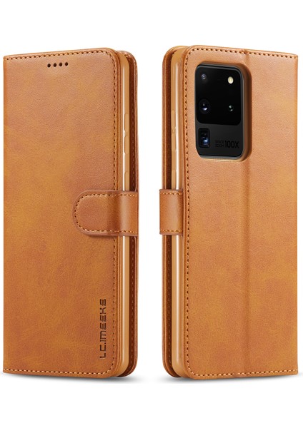 Samsung Galaxy S20 Ultra Için Lc.ımaeke Cüzdan Deri Stand Kılıfı (Yurt Dışından)