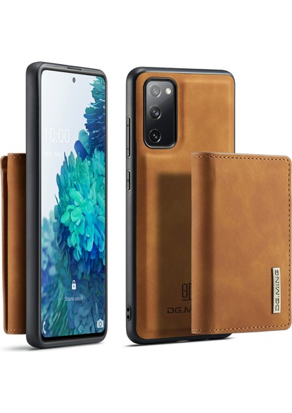 Dg.ming M1 Serisi Manyetik Üç Katlı Cüzdan + Samsung Galaxy S20 Fe 2022/S20 Fe 4G/S20 Fe 5G/S20 Lite Için Kickstand ile Deri Kaplamalı Hibrit Kapak Kabuğu (Yurt Dışından)