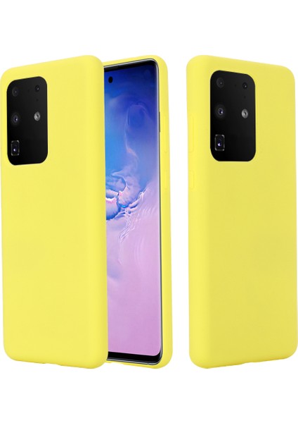 Samsung Galaxy S20 Ultra Için Sıvı Silikon Telefon Geri Kabuğu (Yurt Dışından)