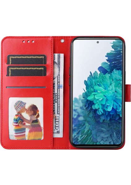 Samsung Galaxy S20 Fe / S20 Fe 5g / S20 Lite Ayçiçeği Baskılı Pu Deri Kılıf Stand Manyetik Toka Cüzdan Telefon Kapağı Kayışlı (Yurt Dışından)