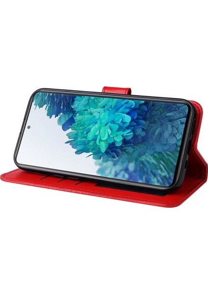 Samsung Galaxy S20 Fe / S20 Fe 5g / S20 Lite Ayçiçeği Baskılı Pu Deri Kılıf Stand Manyetik Toka Cüzdan Telefon Kapağı Kayışlı (Yurt Dışından)