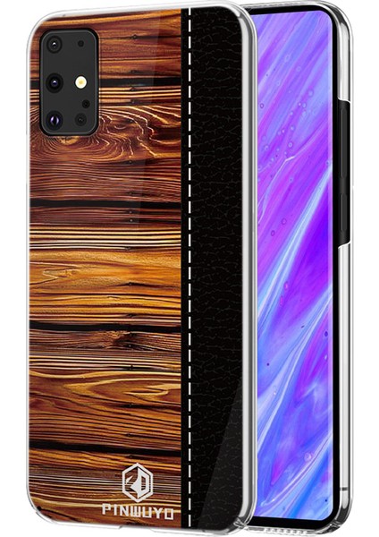 Pinwuyo Pin Dun Serisi Ahşap Tahıl Deseni Ekleme Samsung Galaxy S20 Için Koruyucu Pc Telefon Kılıfı Kabuğu (Yurt Dışından) modelleri