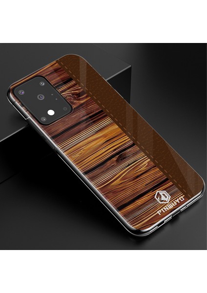 Pinwuyo Pin Dun Serisi Ahşap Tahıl Birleştirme Sabit Pc Telefon Geri Koruyucu Samsung Galaxy S20 Ultra (Yurt Dışından) fırsatları