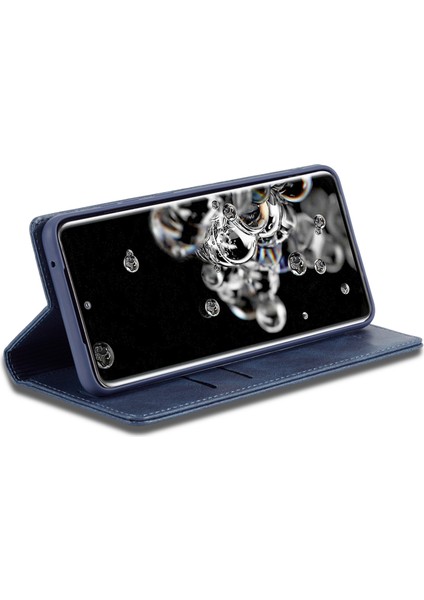 Samsung Galaxy S20 Ultra Pu Deri Manyetik Otomatik Absorbed Flip Case Rfıd Engelleme Cüzdan Stand Telefon Kapağı (Yurt Dışından) fiyatları