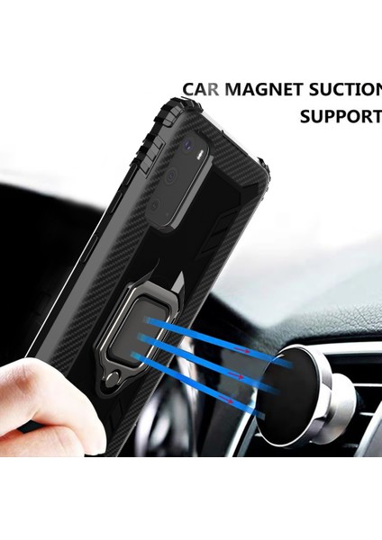 Samsung Galaxy S20 4G/S20 5g Için Parmak Yüzüğü Kickstand Yerleşik Manyetik Metal Sac Tpu Kasası (Yurt Dışından) indirimleri