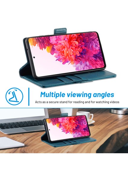Lc.ımeeke Pu Deri Deri Çok Açılı Görüntüleme Samsung Galaxy S20 Fe 2022/S20 Fe 4G/S20 Fe 5G/S20 Lite Için Kart Tutucu ile Koruyucu Cüzdan Kılıfı (Yurt Dışından)