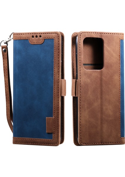 Samsung Galaxy S20 Ultra Için Vintage Ekleme Stili Cüzdan Stand Flip Deri Kılıf (Yurt Dışından) modelleri