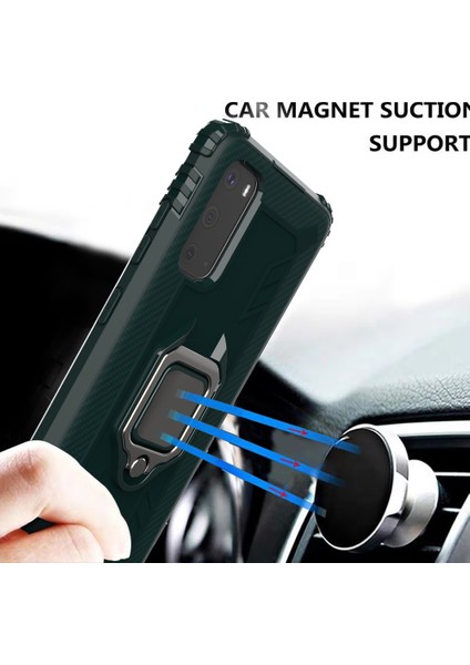 Samsung Galaxy S20 Ultra Için Parmak Yüzüğü Kickstand Tpu Arka Kabuk [yerleşik Manyetik Metal Sac] Kasa (Yurt Dışından) indirimleri