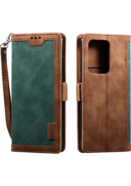 Samsung Galaxy S20 Ultra Için Vintage Ekleme Stili Cüzdan Stand Flip Deri Kılıf (Yurt Dışından) modelleri