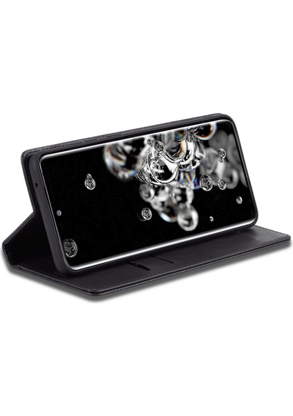 Samsung Galaxy S20 Ultra Pu Deri Manyetik Otomatik Absorbed Flip Case Rfıd Engelleme Cüzdan Stand Telefon Kapağı (Yurt Dışından) fiyatları