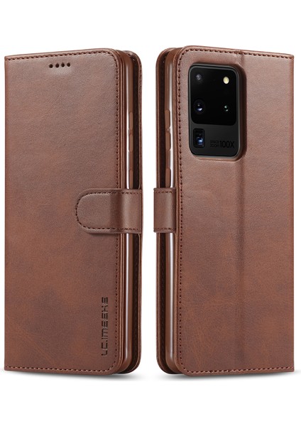 Samsung Galaxy S20 Ultra Için Lc.ımaeke Cüzdan Deri Stand Kılıfı (Yurt Dışından)