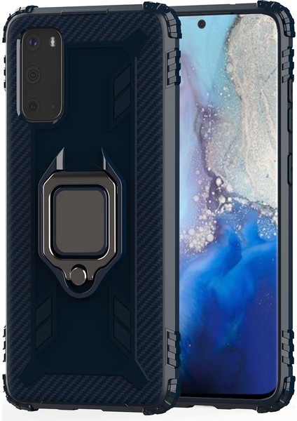 Samsung Galaxy S20 4G/S20 5g Için Parmak Yüzüğü Kickstand Yerleşik Manyetik Metal Sac Tpu Kasası (Yurt Dışından) fiyatları