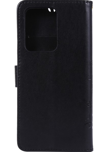 Baskı Kelebekleri Cüzdan Samsung Galaxy S20 Ultra Için Deri Deri Telefon Kılıfı (Yurt Dışından)