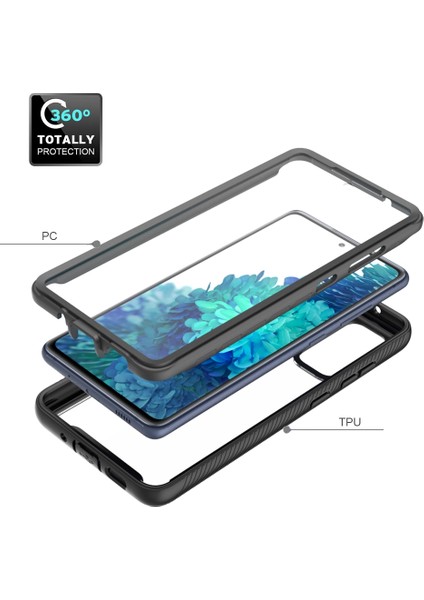 Samsung Galaxy S20 Fe 2022/S20 Fe 4G/S20 Fe 5G/S20 Lite Için Ultra Clear Pet Ekran Koruyucu ile Tam Kapsama Hibrit Koruyucu Kılıf (Yurt Dışından)