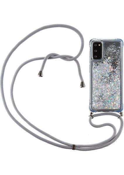 Samsung Galaxy S20 4G/S20 5g Için Glitter Powder Quicksand ve Tpu Geri Kılıf (Yurt Dışından)