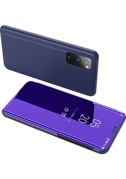Samsung Galaxy S20 Fe 4G/5G/S20 LITE/S20 Fe 2022 Için Pencere Aynası Cilt Deri Kapağı Görüntüle (Yurt Dışından)