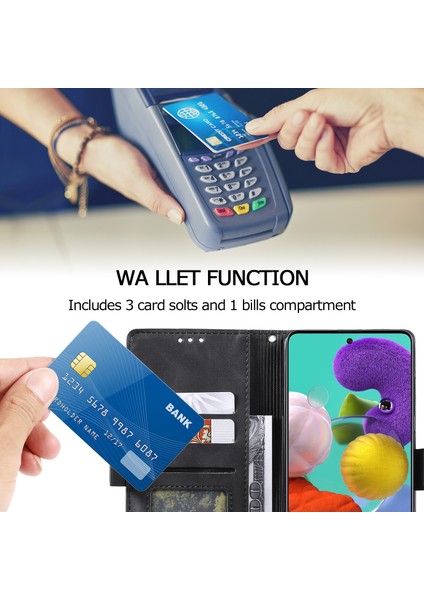 Samsung Galaxy S20 FE/S20 Fan EDITION/S20 Fe 5G/S20 Fan Edition 5G/S20 LITE/S20 Fe 2022 Vintage Ekleme Stili Stand Deri Kapak Kılıfı (Yurt Dışından)