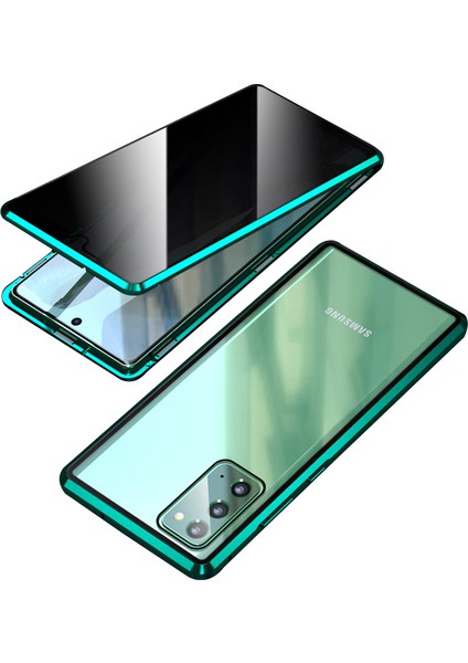 Anti-Peep Manyetik Kurulum Metal Çerçevesi + Samsung Galaxy S20 Fe/fan EDITION/S20 Fe 5g/fan Edition 5G/S20 LITE/S20 Fe 2022 Için Temperli Cam Hibrit Kılıf (Yurt Dışından)