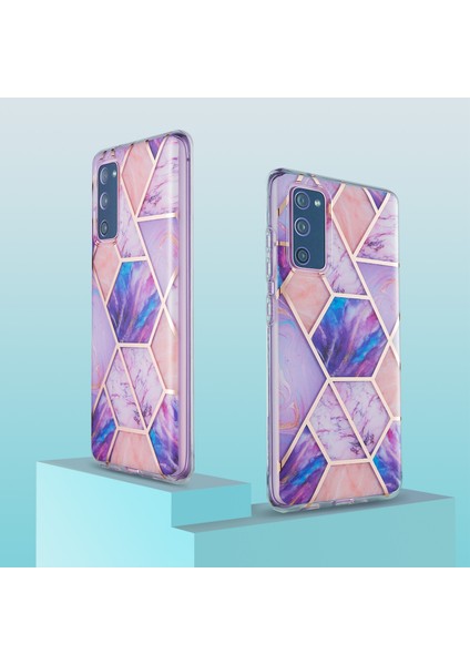 Iml Imd Mermer Deseni 2.0mm Tpu Telefon Kapağı Kılıfı Samsung Galaxy S20 Fe 4g/fe 5G/S20 LITE/S20 Fe 2022 (Yurt Dışından)