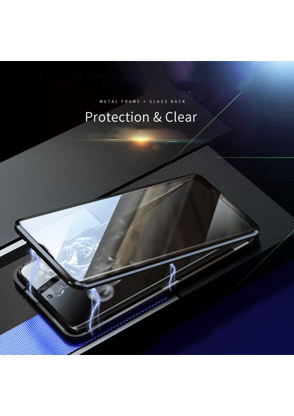 Manyetik Kurulum Metal Çerçeve + Temperli Cam Tam Kaplama Hibrit Kılıf [samsung Galaxy S20 Için Destek Parmak Izi Kilidi] (Yurt Dışından) fiyatları