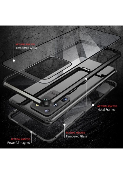Manyetik Kurulum Metal Çerçeve + Temperli Cam Tam Kaplama Hibrit Kılıf [samsung Galaxy S20 Için Destek Parmak Izi Kilidi] (Yurt Dışından) modelleri