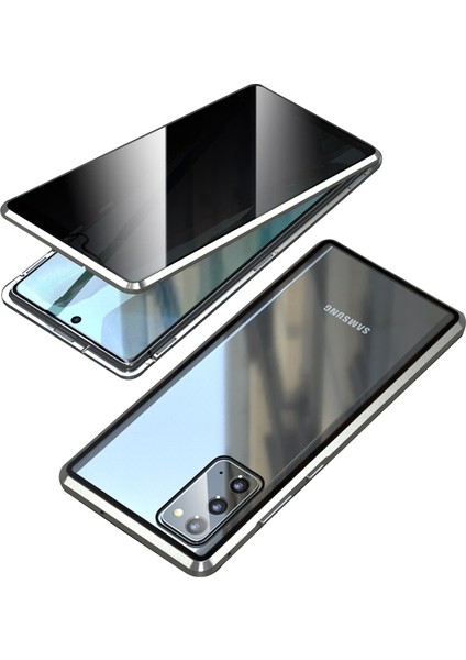 Anti-Peep Manyetik Kurulum Metal Çerçevesi + Samsung Galaxy S20 Fe/fan EDITION/S20 Fe 5g/fan Edition 5G/S20 LITE/S20 Fe 2022 Için Temperli Cam Hibrit Kılıf (Yurt Dışından)