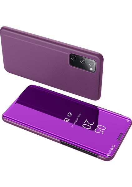 Samsung Galaxy S20 Fe 4G/5G/S20 LITE/S20 Fe 2022 Için Pencere Aynası Cilt Deri Kapağı Görüntüle (Yurt Dışından)