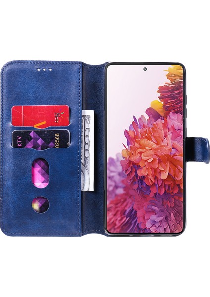 Cüzdan + Stand Classic Style Flip Deri Telefon Kılıfı Samsung Galaxy S20 Fe 4G/5G/2022/S20 Lite (Yurt Dışından)