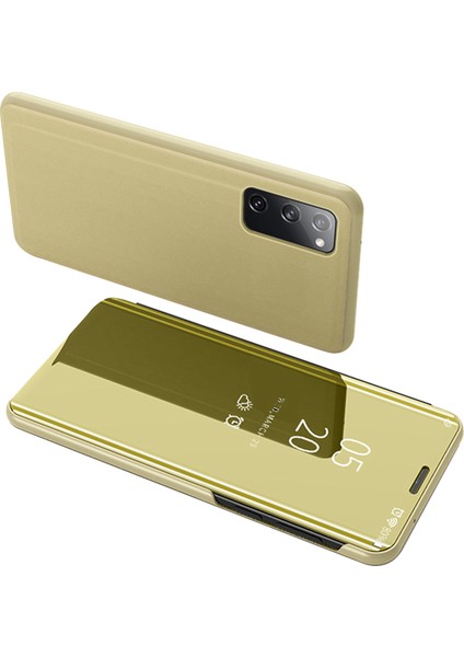 Samsung Galaxy S20 Fe 4G/5G/S20 LITE/S20 Fe 2022 Için Pencere Aynası Cilt Deri Kapağı Görüntüle (Yurt Dışından)
