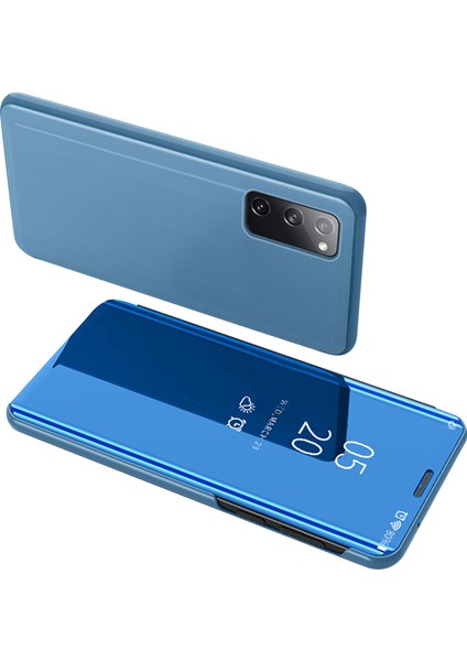 Samsung Galaxy S20 Fe 4G/5G/S20 LITE/S20 Fe 2022 Için Pencere Aynası Cilt Deri Kapağı Görüntüle (Yurt Dışından)