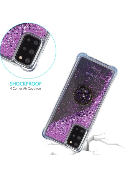 Samsung Galaxy S20 FE/S20 Fan EDITION/S20 Fe 5G/S20 Fan Edition 5G/S20 LITE/S20 Fe 2022 Glitter Powder Quicksand Tpu Kapak Kickstand Case (Yurt Dışından)