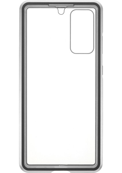 Samsung Galaxy S20 Fe 4G/5G/S20 LITE/S20 Fe 2022 Çift Taraflı Temperli Cam + Manyetik Metal Çerçeve Telefon Kılıfı (Kabarcık Çanta Paketi) (Yurt Dışından)