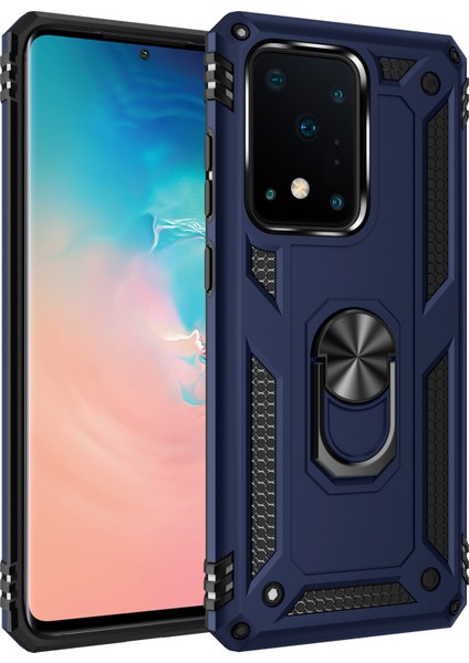 Hibrid Pc Tpu Kickstand Shell Armor Telefon Muhafazası Samsung Galaxy S20 Ultra (Yurt Dışından)