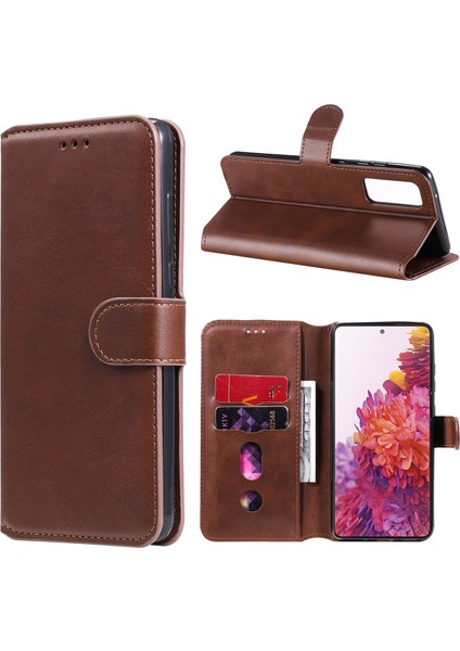 Cüzdan + Stand Classic Style Flip Deri Telefon Kılıfı Samsung Galaxy S20 Fe 4G/5G/2022/S20 Lite (Yurt Dışından)