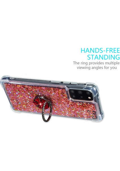 Samsung Galaxy S20 FE/S20 Fan EDITION/S20 Fe 5G/S20 Fan Edition 5G/S20 LITE/S20 Fe 2022 Glitter Powder Quicksand Tpu Kapak Kickstand Case (Yurt Dışından)