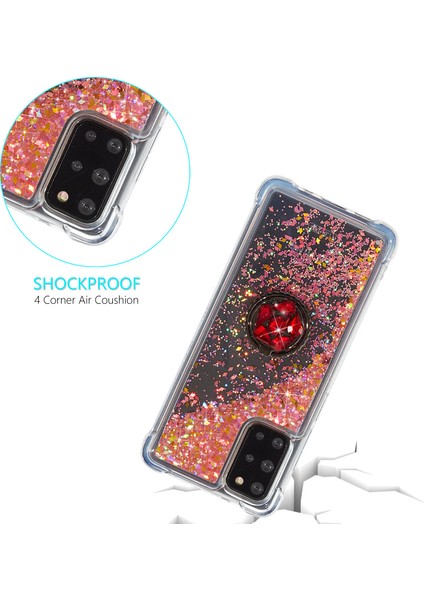 Samsung Galaxy S20 FE/S20 Fan EDITION/S20 Fe 5G/S20 Fan Edition 5G/S20 LITE/S20 Fe 2022 Glitter Powder Quicksand Tpu Kapak Kickstand Case (Yurt Dışından)