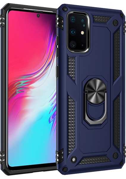 Hibrid Pc Tpu Kickstand Armor Telefon Koruyucu Muhafaza Samsung Galaxy S20 PLUS/S20 Plus 5g Için (Yurt Dışından)