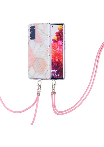Imd Elektrokaplatma Mermer Desen Telefon Kabuğu Ekleme Tpu Koruyucu Kapak Samsung Galaxy S20 FE/S20 Fan EDITION/S20 Fe 5G/S20 Fan Edition 5G/S20 LITE/S20 Fe 2022 (Yurt Dışından)