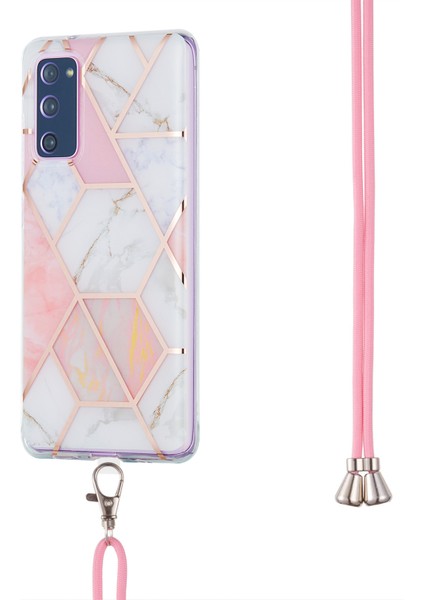 Imd Elektrokaplatma Mermer Desen Telefon Kabuğu Ekleme Tpu Koruyucu Kapak Samsung Galaxy S20 FE/S20 Fan EDITION/S20 Fe 5G/S20 Fan Edition 5G/S20 LITE/S20 Fe 2022 (Yurt Dışından)