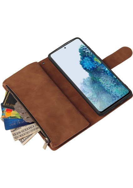Samsung Galaxy S20 FE/S20 Fan EDITION/S20 Fe 5G/S20 Fan Edition 5G/S20 LITE/S20 Fe 2022 Cep Telefon Kapağı Çoklu Kart Yuvaları Pu Deri Cüzdan Telefon Kaplama Kılıfı (Yurt Dışından)