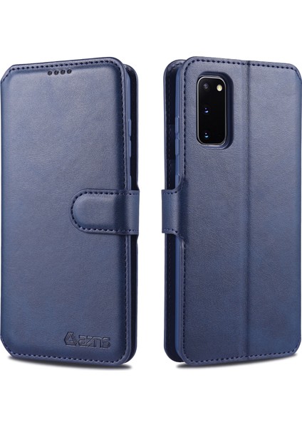 Azns Cüzdan Deri Stand Samsung Galaxy S20 Fe 4g/fe 5G/S20 LITE/S20 Fe 2022 (Yurt Dışından)