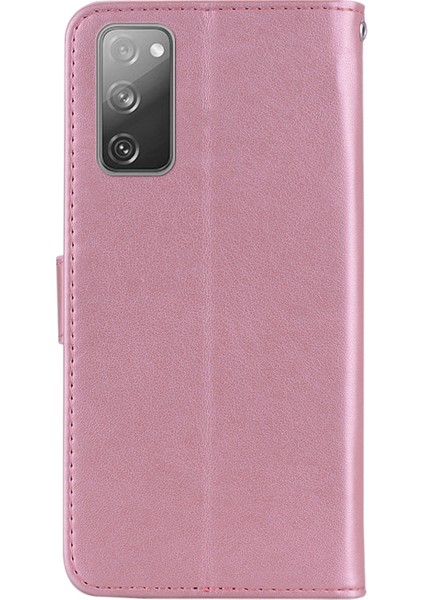 Samsung Galaxy S20 FE/S20 Fan EDITION/S20 Fe 5G/S20 Fan Edition 5G/S20 LITE/S20 Fe 2022 Rhinestone Dekorasyon Baskı Deri Kabuk Cüzdan Stand Telefon Kapağı (Yurt Dışından)