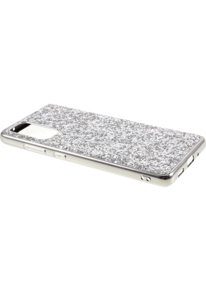 Samsung Galaxy S20 Fe 4G/5G/S20 LITE/S20 Fe 2022 Işıltılı Payetler Tasarımı Tpu Frame + Pc Hibrit Kabuk Kılıfı (Yurt Dışından)