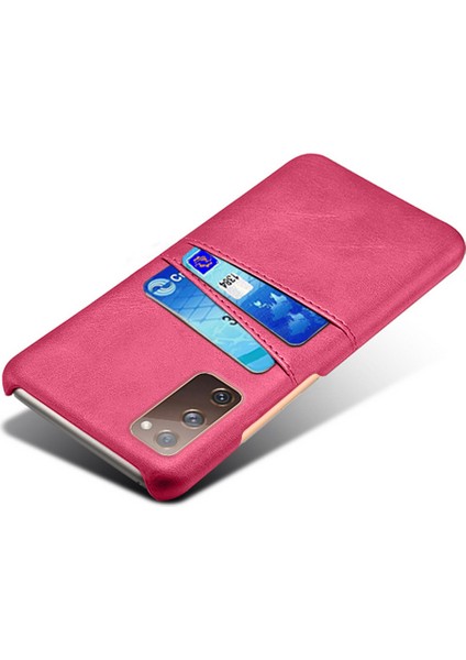 Samsung Galaxy S20 For Ksq Fe 4g/fe 5G/S20 LITE/S20 Fe 2022 Pu Deri + Kart Tutucu Yuvalı Plastik Kabuk (Yurt Dışından)